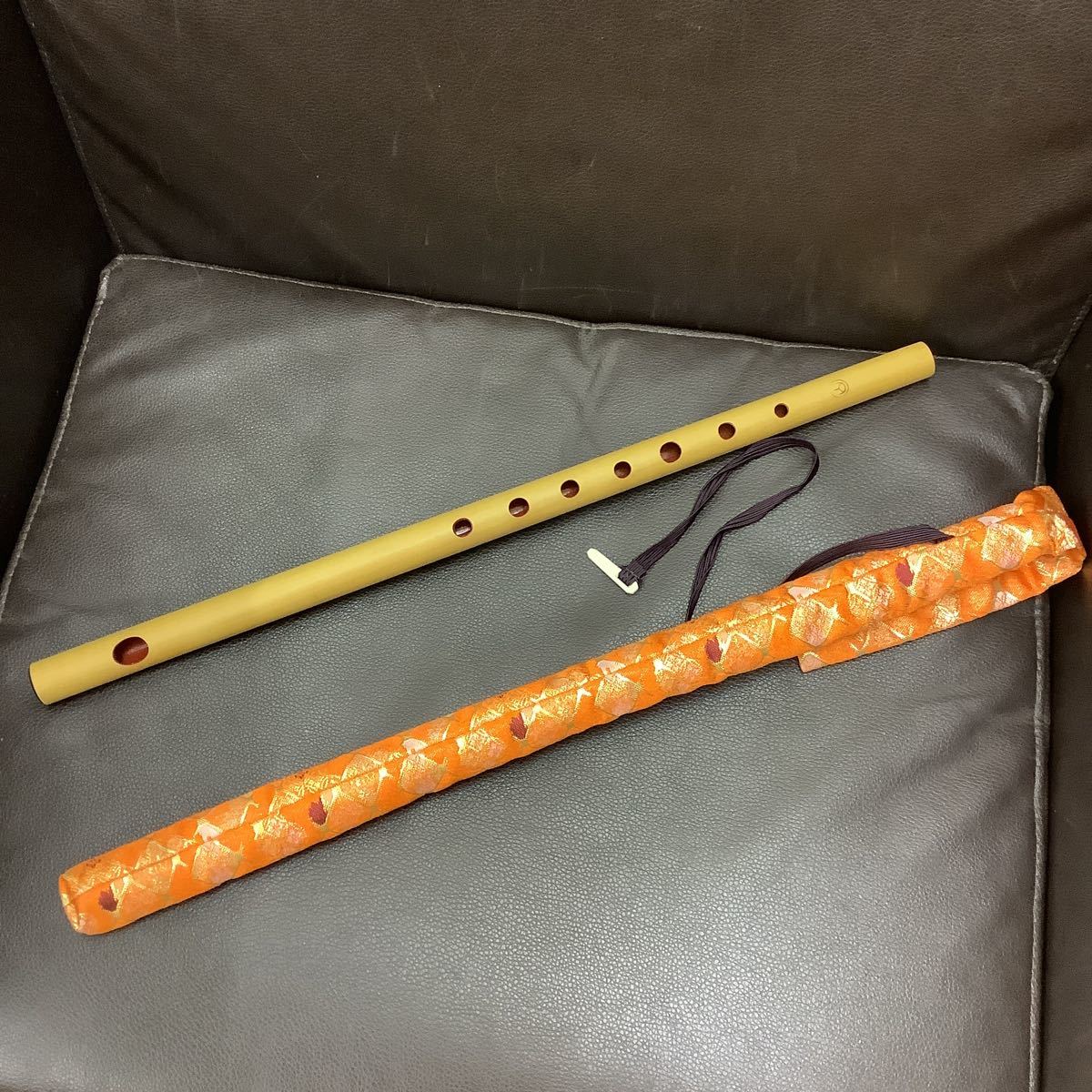 篠笛 本 真 山 在銘 長さ約44cm